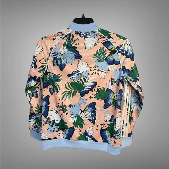 Adidas Girls Superstar All Over print Track Top Jacket Sz LARGE NWT H22593 - Picture 2 of 3
